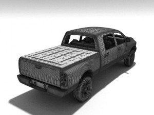 Dodge ram quad cab 2500 4x4 3D Model