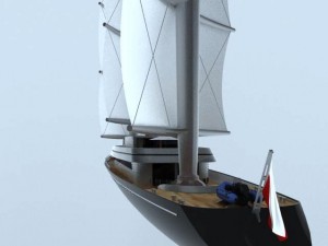 maltese falcon yacht main 3D Model