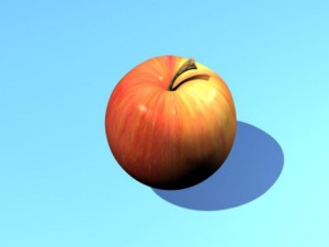 red apple 3D 모델