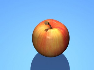 red apple Modello 3D