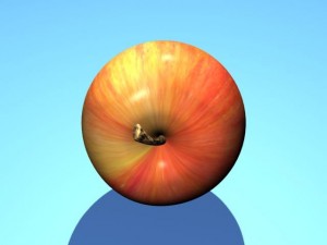 red apple Modello 3D