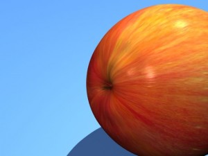 red apple Modello 3D