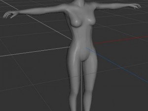 human female base model Modello 3D