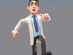 만화 의사 3D 모델