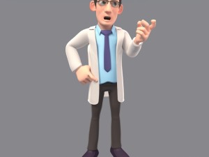 cartoon doctor 3D 模型