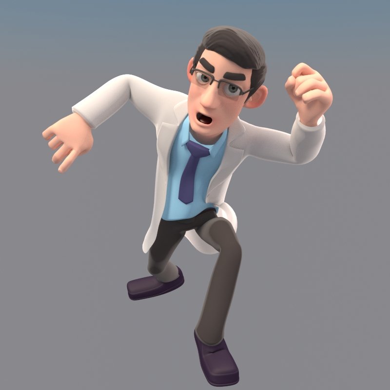 Cartoon Doctor 3d Model In Cartoon 3dexport