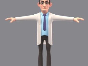 cartoon doctor 3D 模型