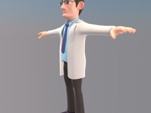 cartoon doctor 3D 模型