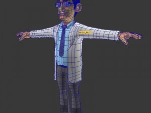 cartoon doctor 3D 模型