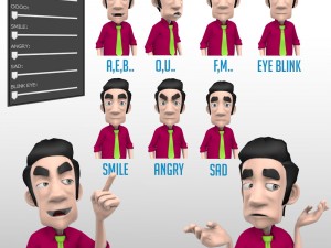 complete character office 3D-Modell