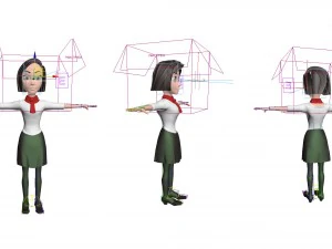 complete character office 3D Model