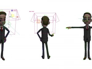 complete character office 3D Model
