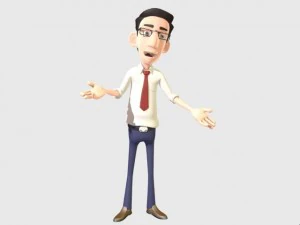 complete character office 3D Model