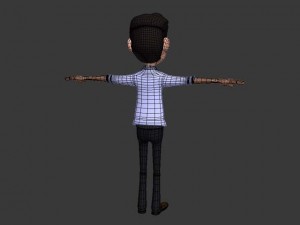 complete character office 3D-Modell