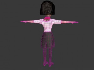 complete character office 3D-Modell