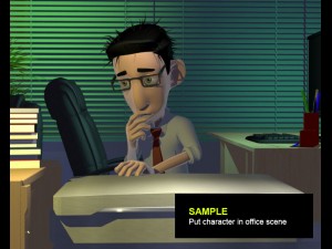 complete character office 3D-Modell