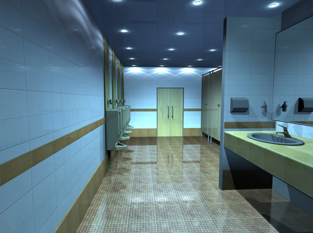 public toilet 3D Model .c4d .max .obj .3ds .fbx .stl .blend 
