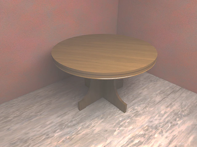 round table 3D Model .c4d .max .obj .3ds .fbx .stl .blend 