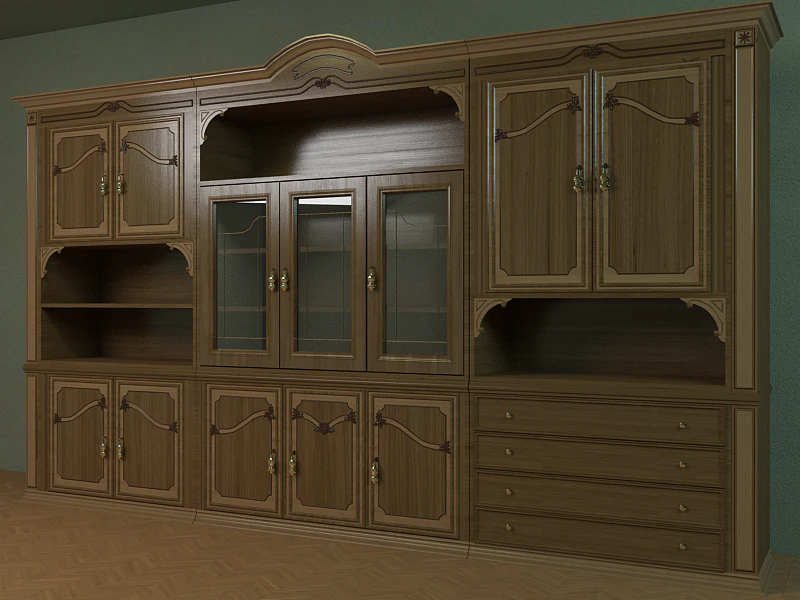 italian shelf since 1974 3D Model .c4d .max .obj .3ds .fbx .stl .blend