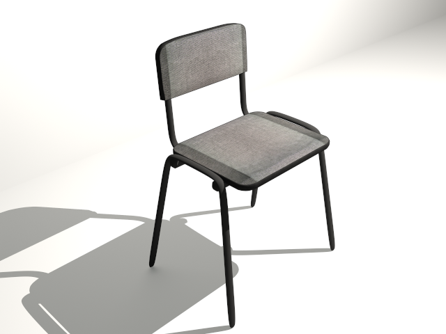 classroom stool 3D 모델 .c4d .max .obj .3ds .fbx .stl .blend 