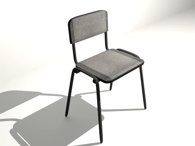 classroom stool 3D Model .c4d .max .obj .3ds .fbx .stl .blend 
