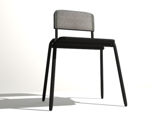 classroom stool 3D 모델