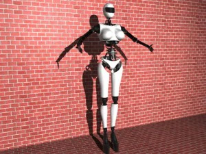 Android-M&auml;dchen 3D Modell