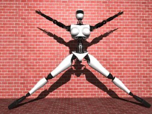 garota andr&oacute;ide Modelo 3D