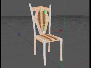 wooden chair Modèle 3D