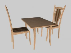wooden chair 3D Model