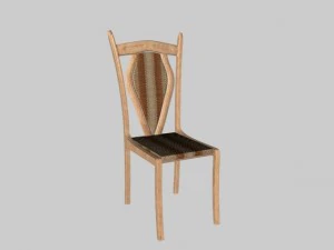 wooden chair 3D Model