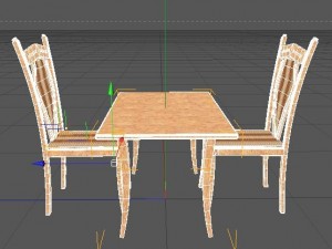 wooden chair Modèle 3D