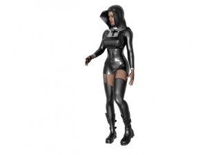 nun in latex Modelo 3D