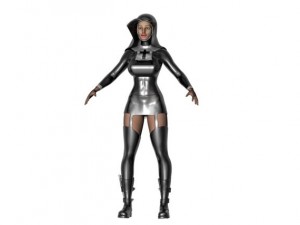 nun in latex Modelo 3D