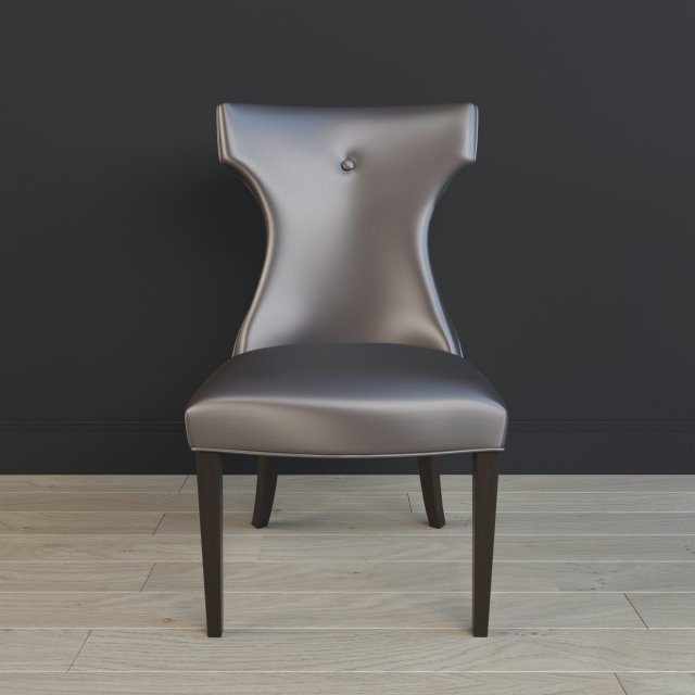 uttermost - wynter armless chair 3D Model .c4d .max .obj .3ds .fbx .stl .blend 