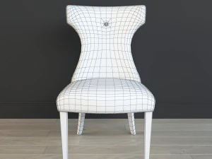 uttermost - wynter armless chair 3D Model