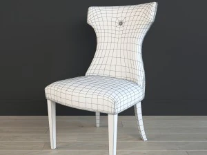 uttermost - wynter armless chair 3D Model