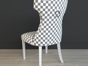 uttermost - wynter armless chair 3D Model