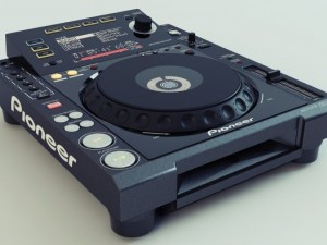 pioneer cdj900 Modelo 3D