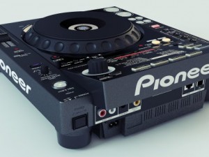 pioneer cdj900 3Dモデル
