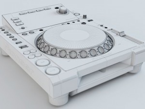 pioneer cdj900 3Dモデル