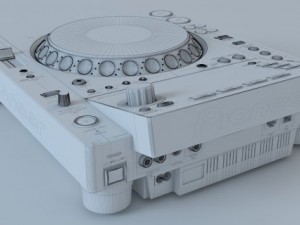 pioneer cdj900 3Dモデル