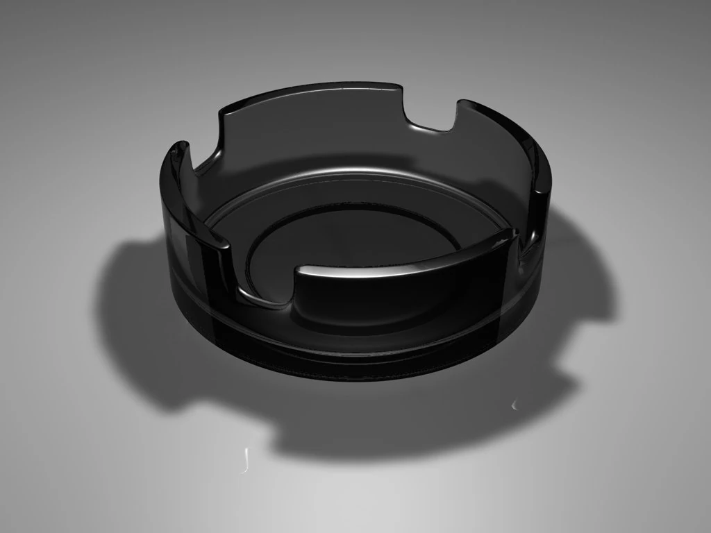 ashtray 3D Model .c4d .max .obj .3ds .fbx .stl .blend 