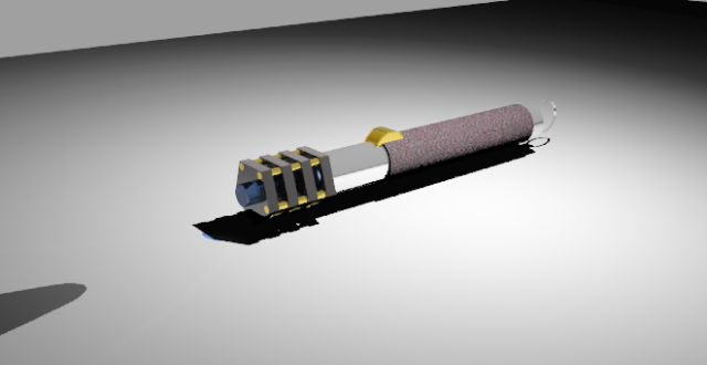heavy lightsaber 3D Model .c4d .max .obj .3ds .fbx .stl .blend 