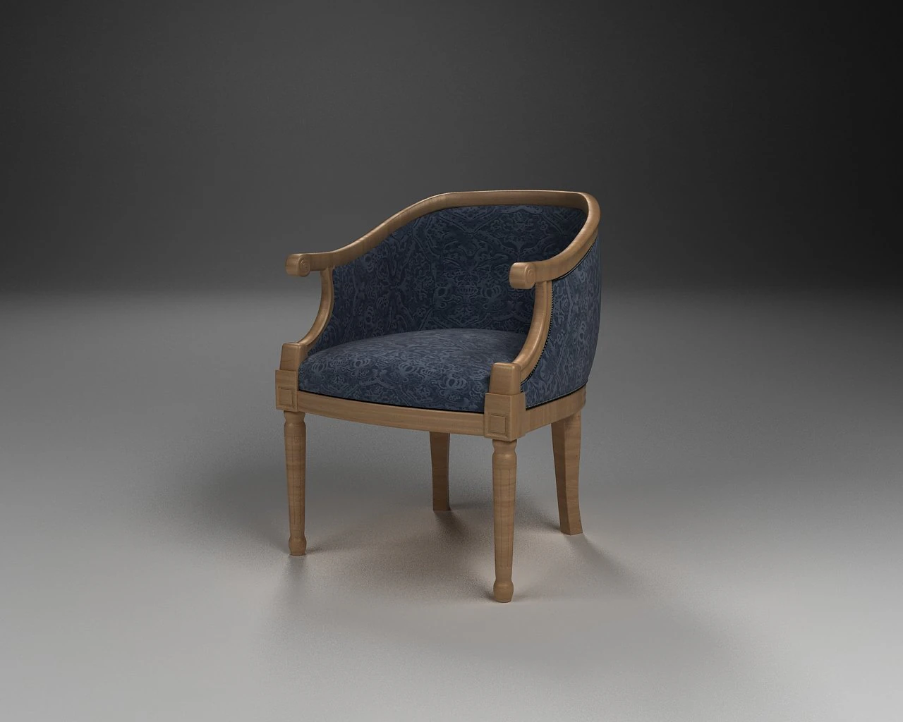 armchair 3D Model .c4d .max .obj .3ds .fbx .stl .blend 
