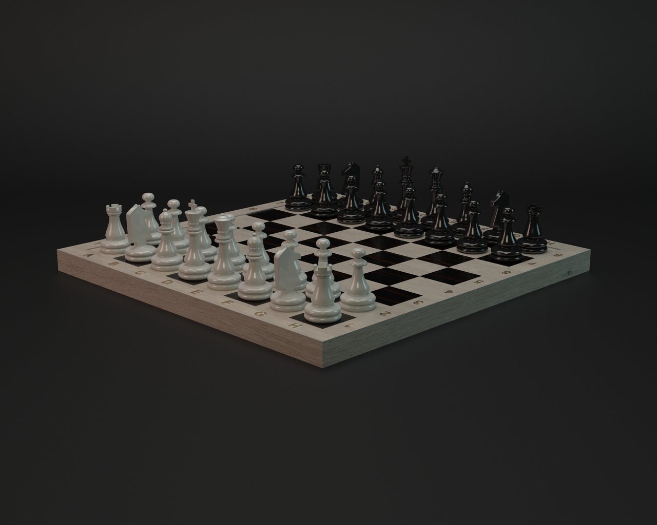 Шахматы 3d модель