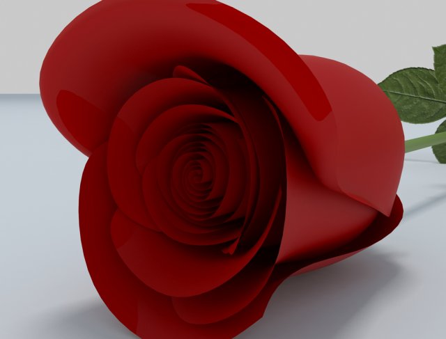 rose 3D Model .c4d .max .obj .3ds .fbx .stl .blend 