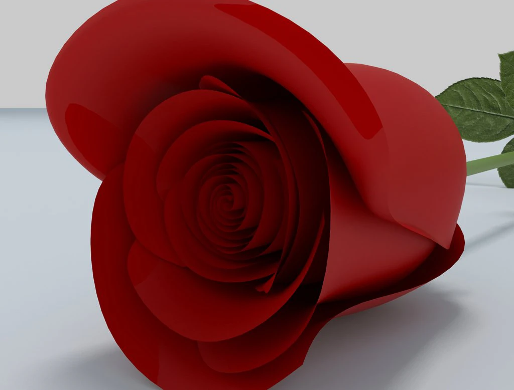 rose 3D Model .c4d .max .obj .3ds .fbx .stl .blend