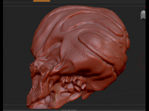 alien skull 3D 模型