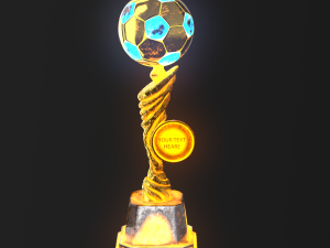 3d trophy cup hot neon 3D Модель